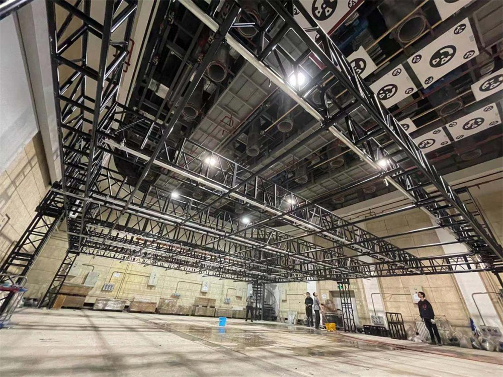 Beijing Film Academy black truss installation