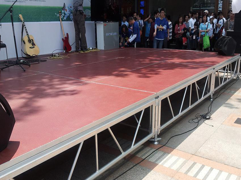 Aluminum alloy insert stage, easy to install, safe and sturdy