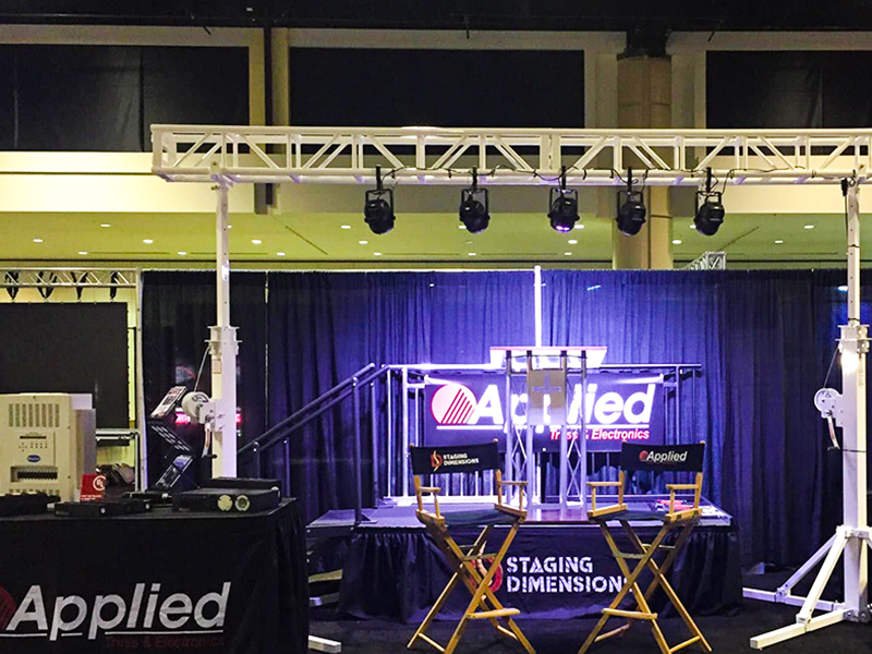 What is a stage lighting truss?